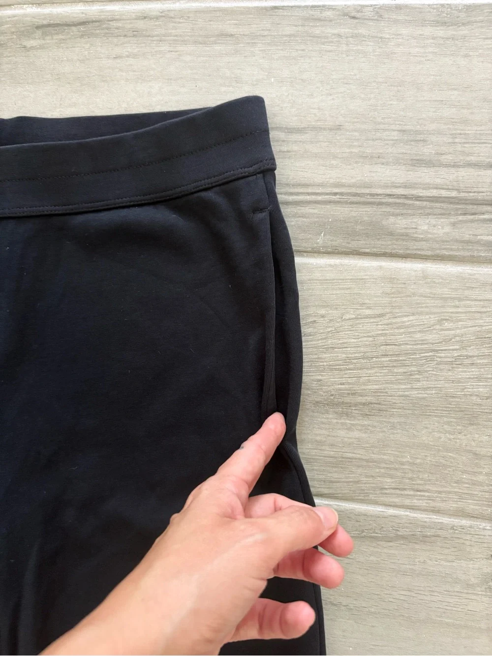 Madewell Black Pull On Wide Leg Pants
